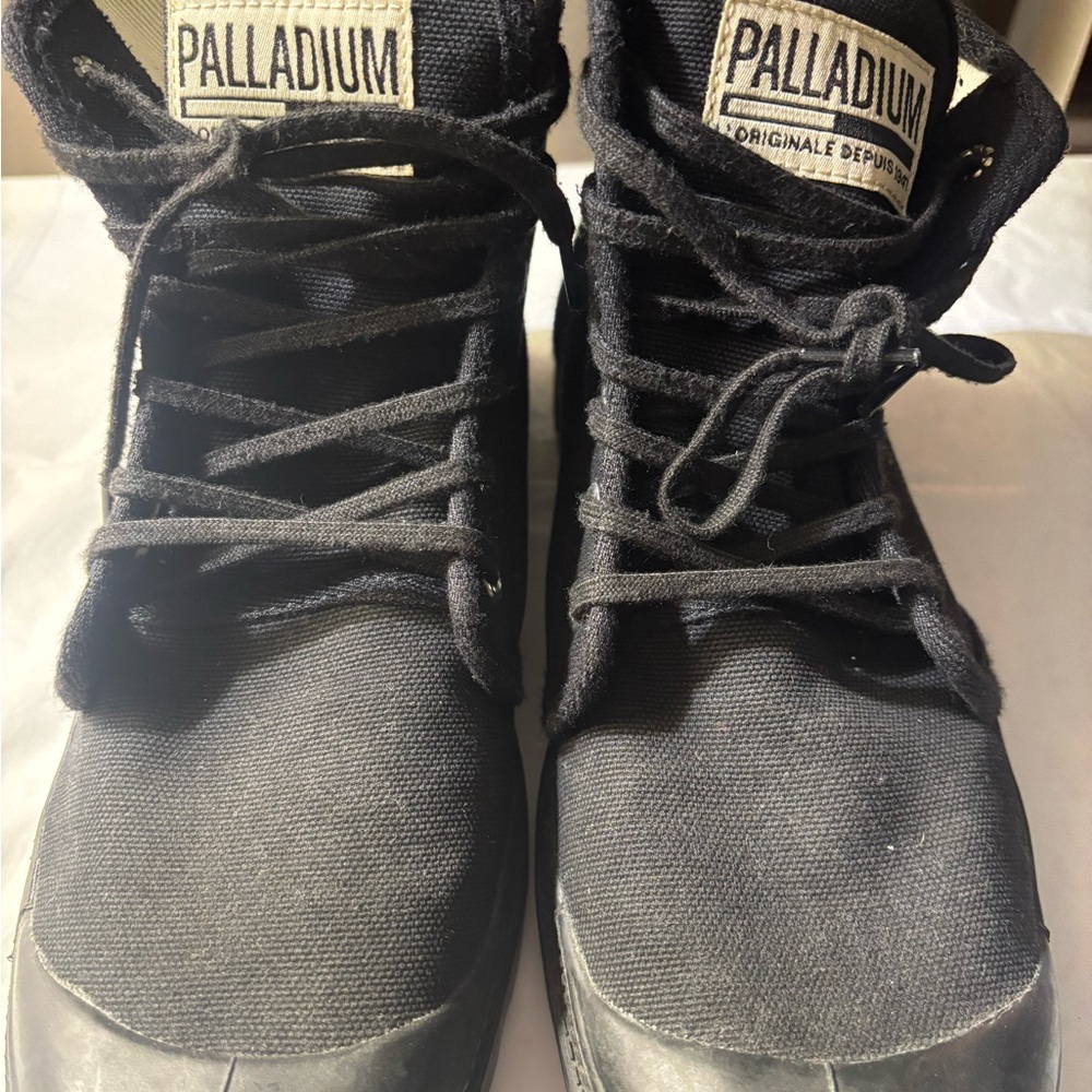 Palladium Charcoal Canvas High-Tops